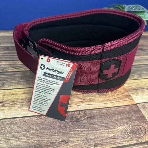 NWT Harbinger Foam Core Belt 4.5" for Lifting Size Small (Merlot) - Picture 9 of 14